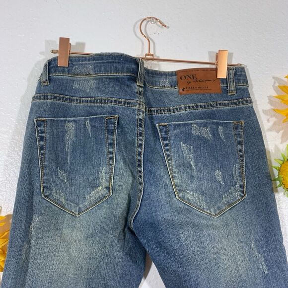 one teaspoon freebird II low waist short rise fitted leg zippered leg Size 26 - Picture 7 of 14